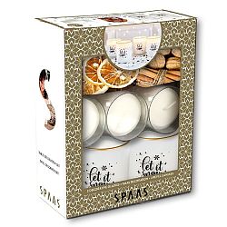 SPAAS Vánoční dárkový box Let it Snow se svíčkami a dekorací