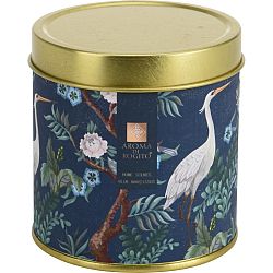 Svíčka v zinkovém obalu Aroma di Rogito Blue narcissus, 6,5 x 12,5 cm