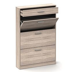 Tempo Kondela Trojřadý botník se šuplíkem Noko-Singa 321, dub sonoma