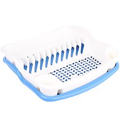 Tontarelli Odkapávač na nádobí Brio 39 x 39 x 11 cm, krémová/modrá