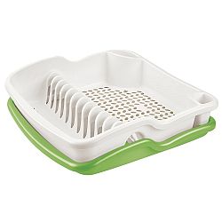 Tontarelli Odkapávač na nádobí Brio 39 x 39 x 11 cm, krémová/zelená