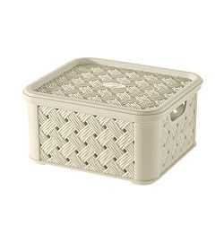 Tontarelli Úložný box s víkem Arianna 1,4 l, krémová