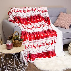 Trade Concept Beránková deka Sob červená, 150 x 200 cm