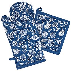 Trade Concept Chňapka a podložka Modrotisk, sada 2 ks