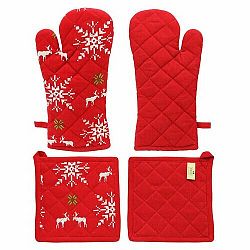 Trade Concept Chňapka s magnetem a podložka Vločky, 18 x 32 cm, 20 x 20 cm