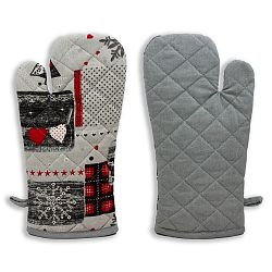 Trade Concept Kuchyňská chňapka s magnetem Zimní motiv šedá, 18 x 32 cm