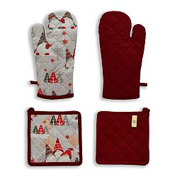 Trade Concept Kuchyňská sada chňapka a podložka Skřítci, 18 x 32 cm, 20 x 20 cm