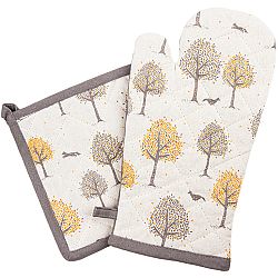 Trade Concept Kuchyňská sada chňapka a podložka Stromečky, 18 x 32 cm, 20 x 20 cm