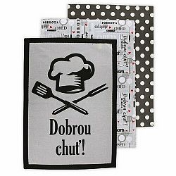 Trade Concept Kuchyňská utěrka Dobrou chuť, 50 x 70 cm, 3 ks