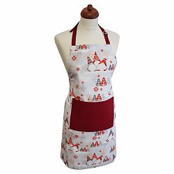 Trade Concept Kuchyňská zástěra Skřítci šedá, 60 x 80 cm