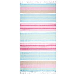 Trade Concept Osuška Fouta s třásněmi Stripes pink, 90 x 170 cm
