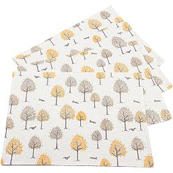 Trade Concept Prostírání Stromečky, 33 x 45 cm, sada 4 ks