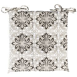 Trade Concept Sedák Grey Flower prošívaný, 40 x 40 cm