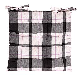 Trade Concept Sedák Kostička šedo-bílá prošívaný, 40 x 40 cm