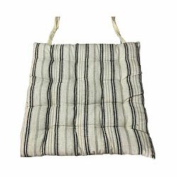 Trade Concept Sedák prošívaný Proužky šedá, 40 x 40 cm