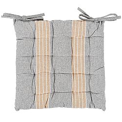 Trade Concept Sedák prošívaný Proužky světle šedá, 40 x 40 cm