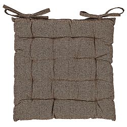 Trade Concept Sedák prošívaný tmavě hnědá, 40 x 40 cm