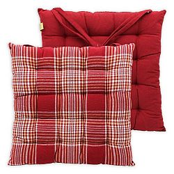 Trade Concept Sedák prošívaný Zimní káro, 40 x 40 cm