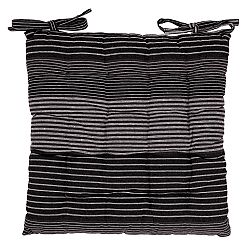 Trade Concept Sedák Proužek šedá prošívaný, 40 x 40 cm