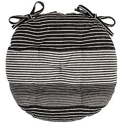 Trade Concept Sedák Proužek šedá prošívaný kulatý, 40 cm