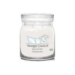Yankee Candle vonná svíčka Signature ve skle střední Clean Cotton, 368 g