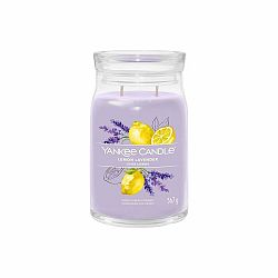 Yankee Candle vonná svíčka Signature ve skle velká Lemon Lavender, 567 g