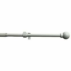 Záclonová souprava roztažitelná Koule 16/19 mm bílá, 120 - 230 cm