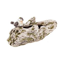 Zahradní dekorace a obal na květináč Kořen s ptáčkem, 45,5 x 20 x 21 cm