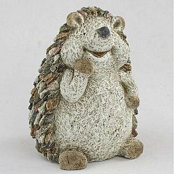 Zahradní dekorace Ježek s kamínky, 24,5 x 29 x 22,5 cm