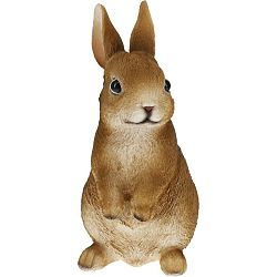 Zahradní dekorace Králík Flippy hnědá, 12,2 x 9,6 x 21,8 cm