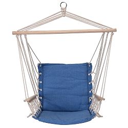 Závěsné houpací křeslo Comfortable modrá, 100 x 53 cm