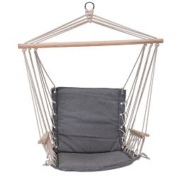Závěsné houpací křeslo Comfortable šedá, 100 x 53 cm