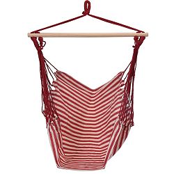 Závěsné houpací křeslo Indian seat červená, 100 x 100 cm