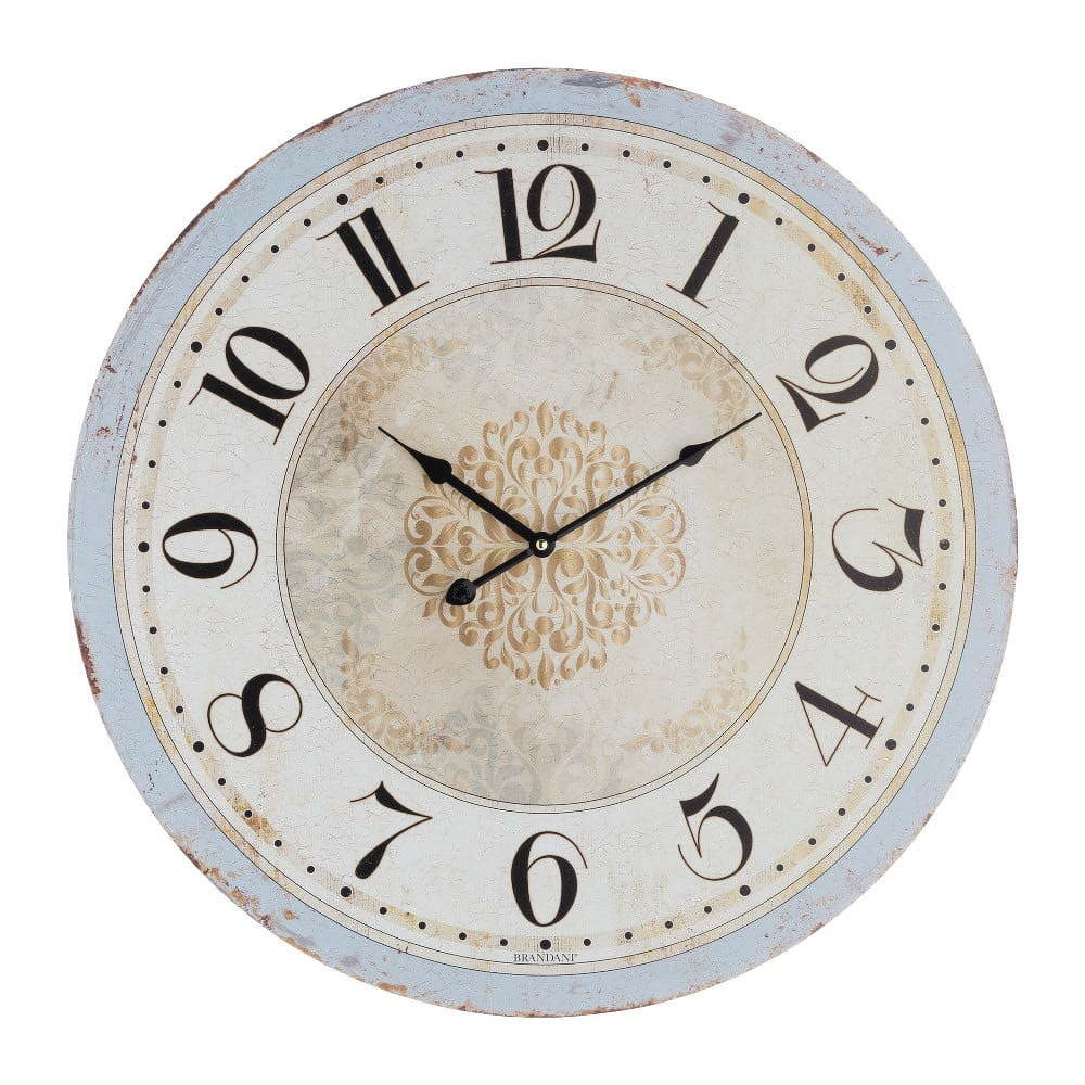 Bílé nástěnné hodiny Brandani Vintage, ⌀ 60 cm