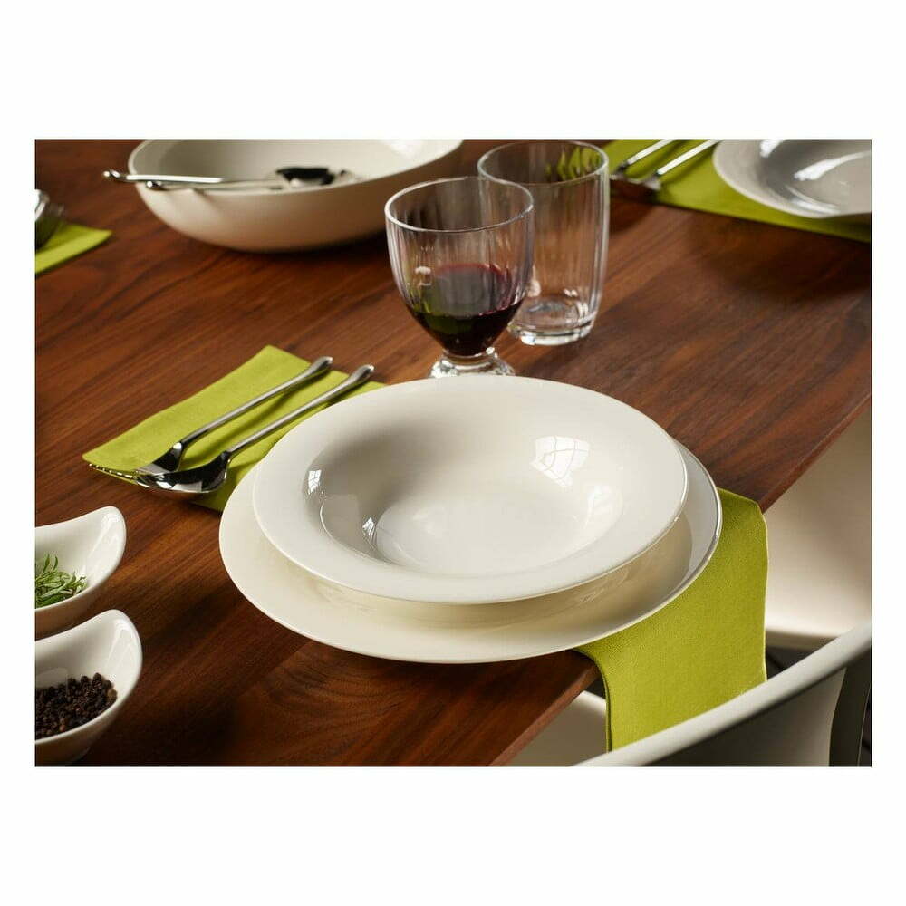 Bílý porcelánový hluboký talíř Villeroy & Boch New Cottage, ⌀ 23 cm