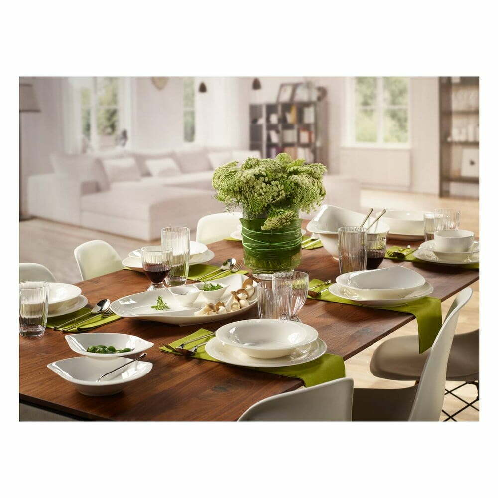 Bílý porcelánový hluboký talíř Villeroy & Boch New Cottage, ⌀ 23 cm