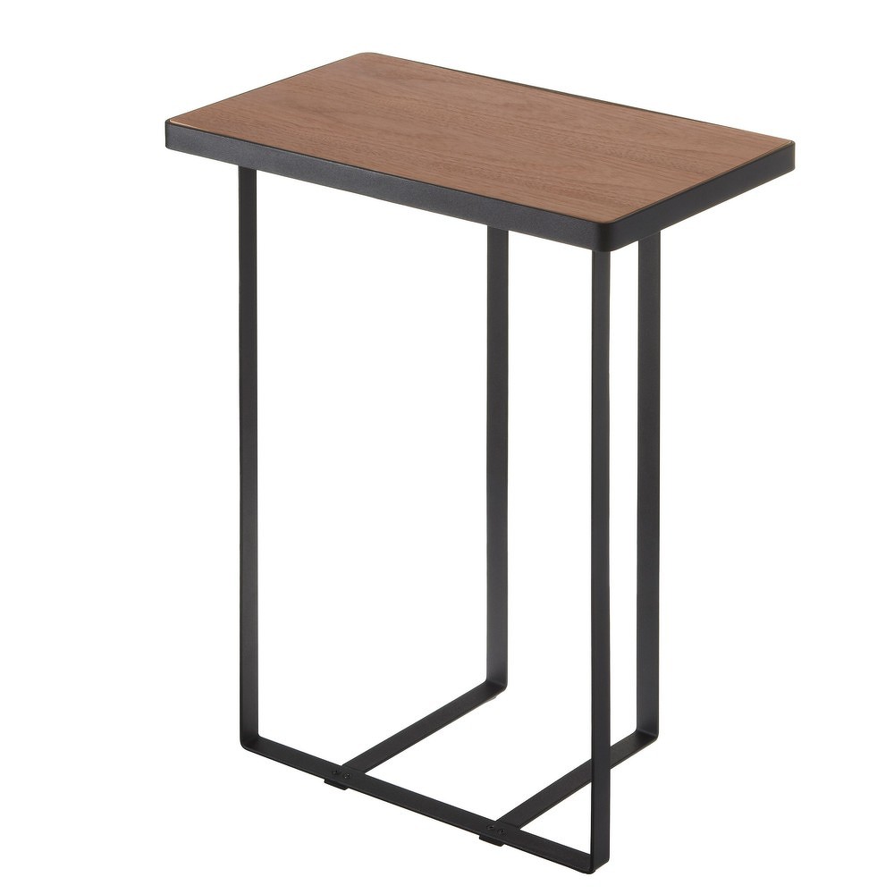 Černý stolek se stojanem na časopisy Tower Magazine Rack&Table Černý stolek se stojanem na časopisy Tower Magazine Rack&Table