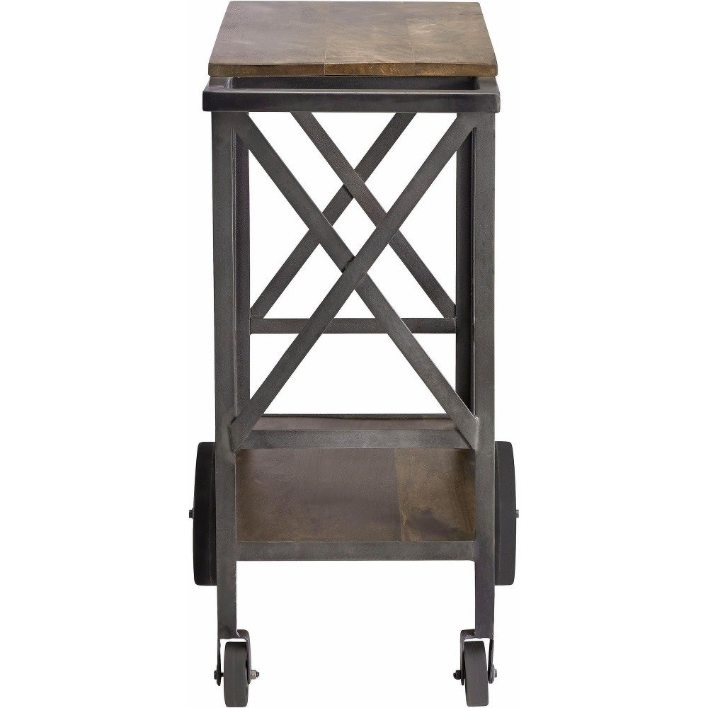 Hnědý pojízdný odkládací vozík Støraa Sikta Hnědý pojízdný odkládací vozík Støraa Sikta