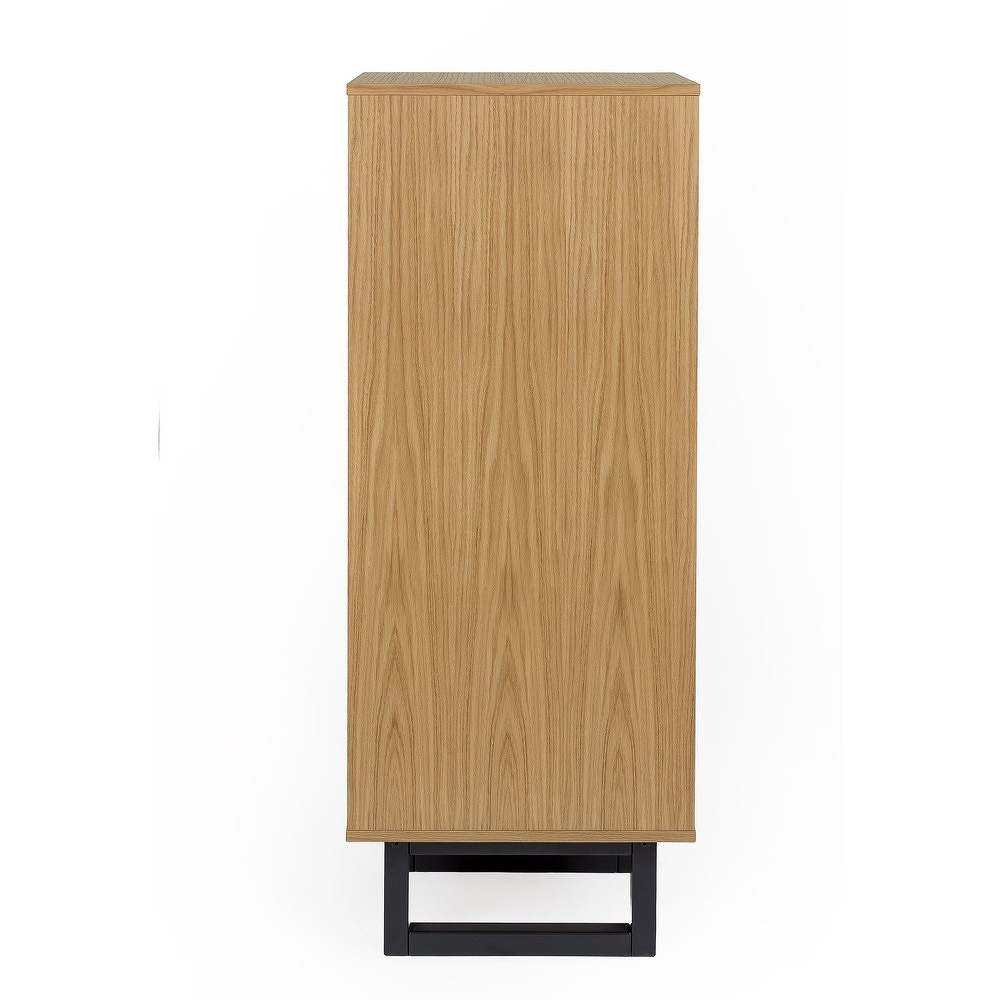 Komoda z březového dřeva Woodman Mora Narrow Herringbone Print Komoda z březového dřeva Woodman Mora Narrow Herringbone Print