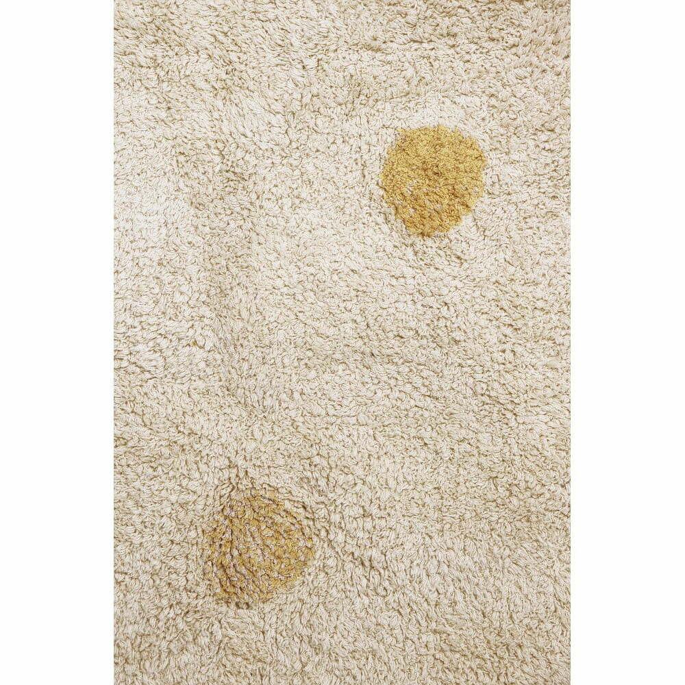 Krémový pratelný ručně tkaný bavlněný dětský koberec 120x160 cm Hippy Dots Vintage Nude – Lorena Canals