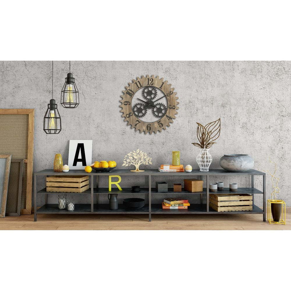 Nástěnné hodiny Mauro Ferretti Ingranaggio Plus, ø 60 cm Nástěnné hodiny Mauro Ferretti Ingranaggio Plus, ø 60 cm