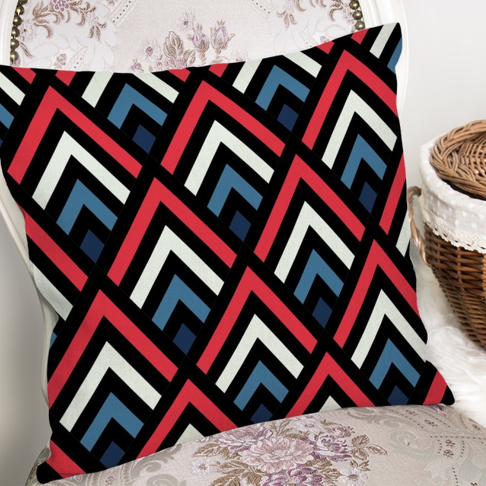 Povlak na polštář s příměsí bavlny Minimalist Cushion Covers Baklava Colorful Modern, 45 x 45 cm