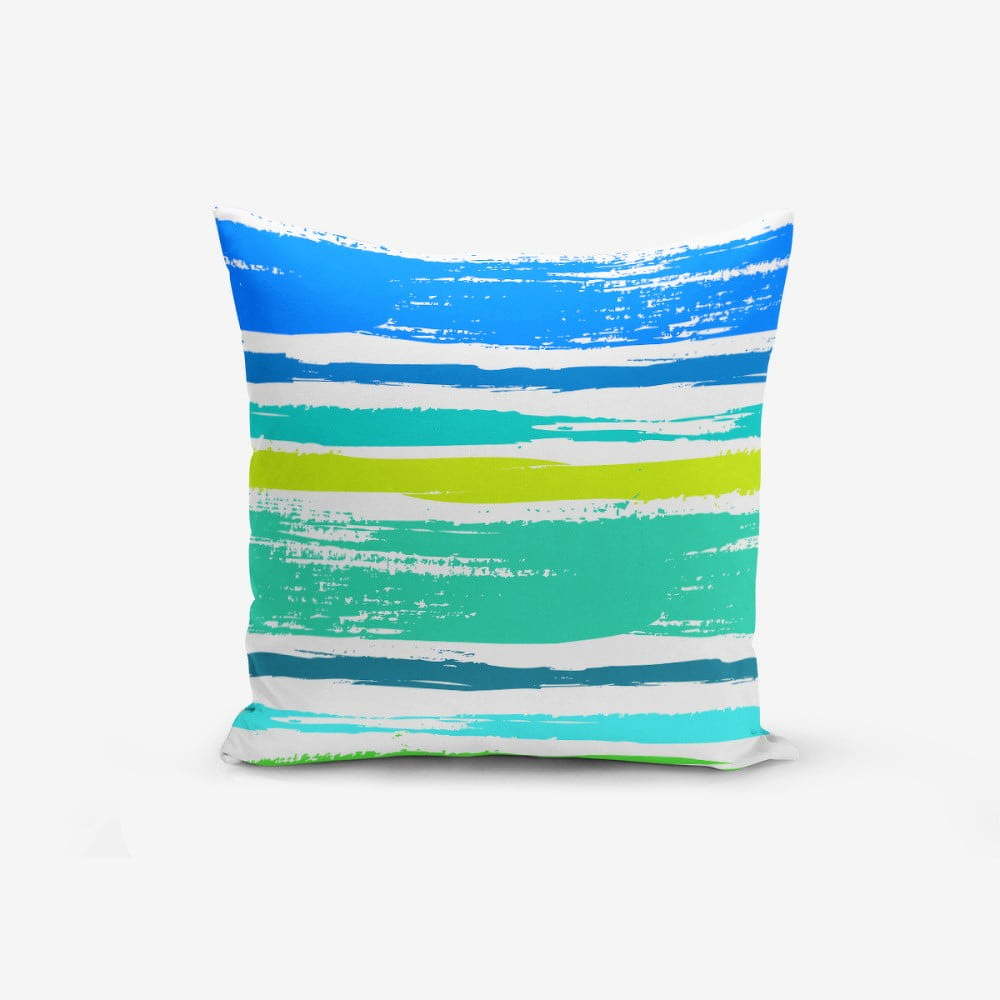 Povlak na polštář s příměsí bavlny Minimalist Cushion Covers Colorful Boyama Desen, 45 x 45 cm
