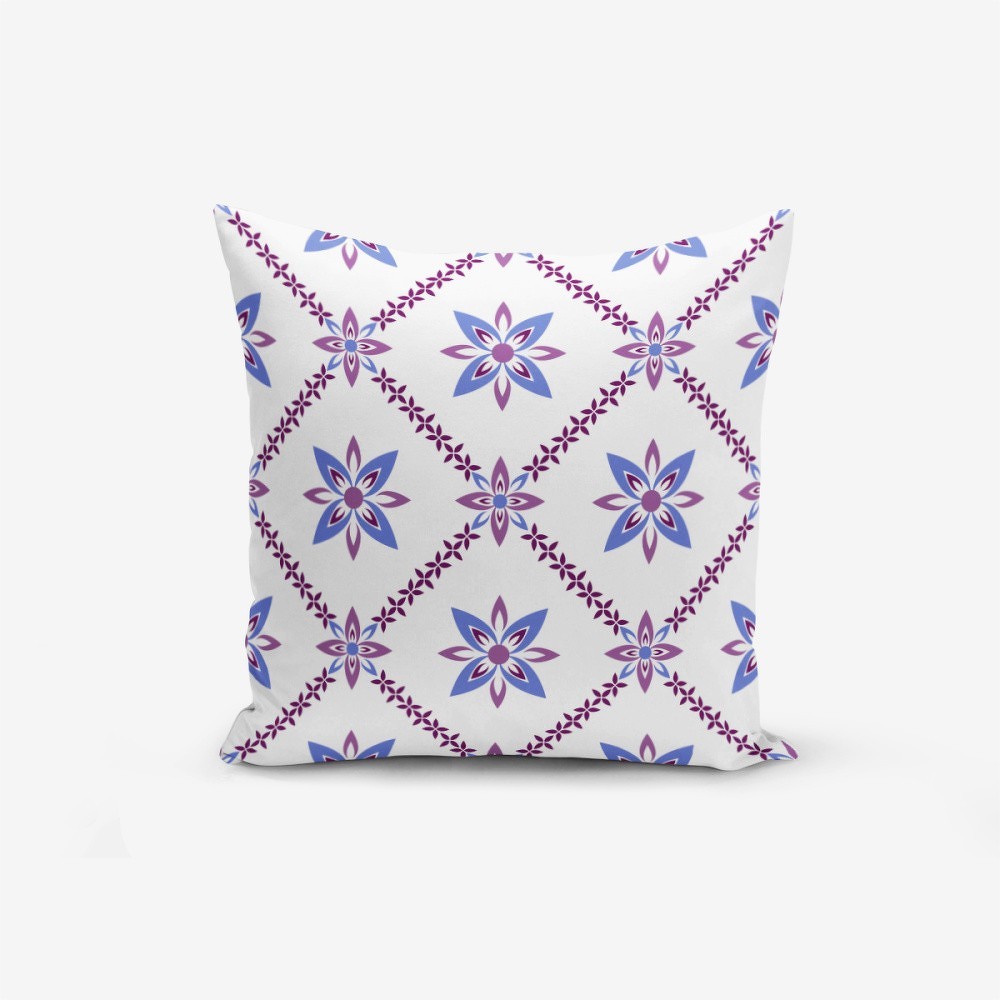 Povlak na polštář s příměsí bavlny Minimalist Cushion Covers Colorful Flower, 45 x 45 cm