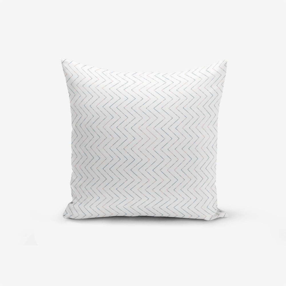 Povlak na polštář s příměsí bavlny Minimalist Cushion Covers Colorful Zigzag Puro, 45 x 45 cm