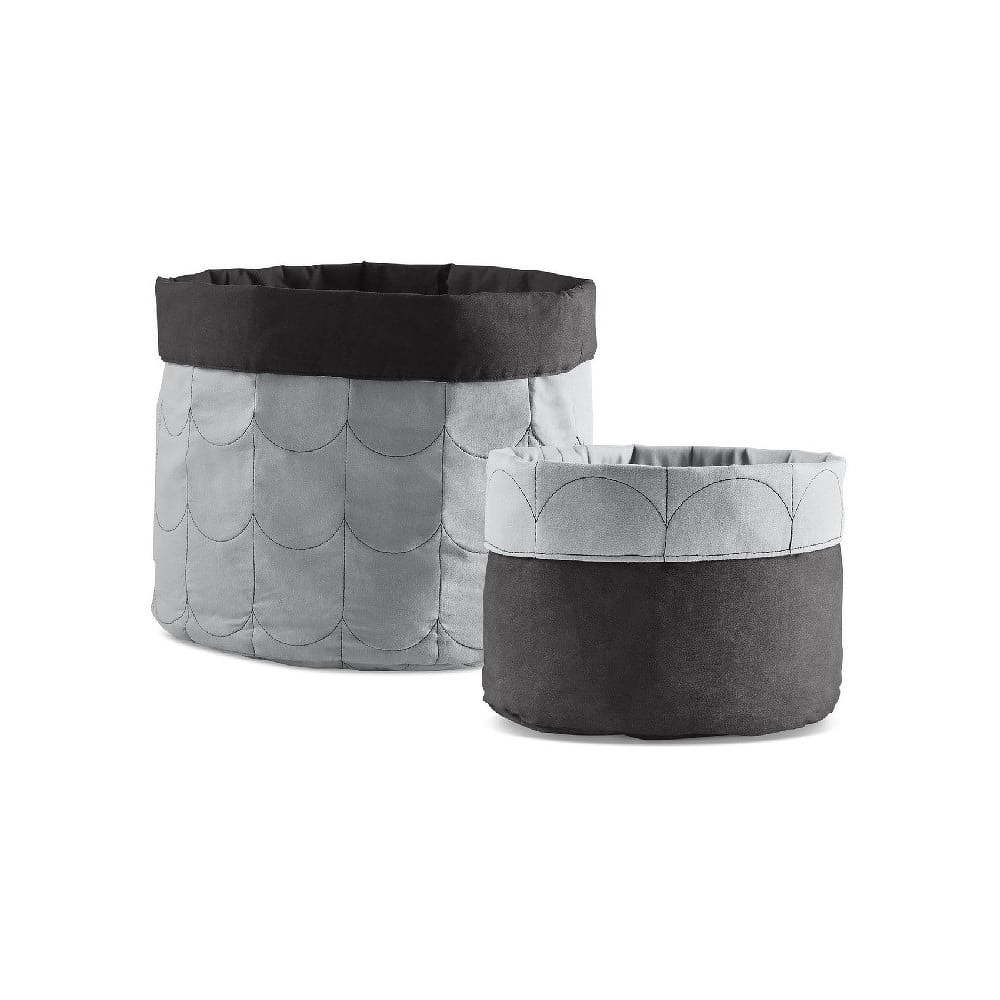 Sada 2 šedých oboustranných úložných boxů Flexa Room Sada 2 šedých oboustranných úložných boxů Flexa Room