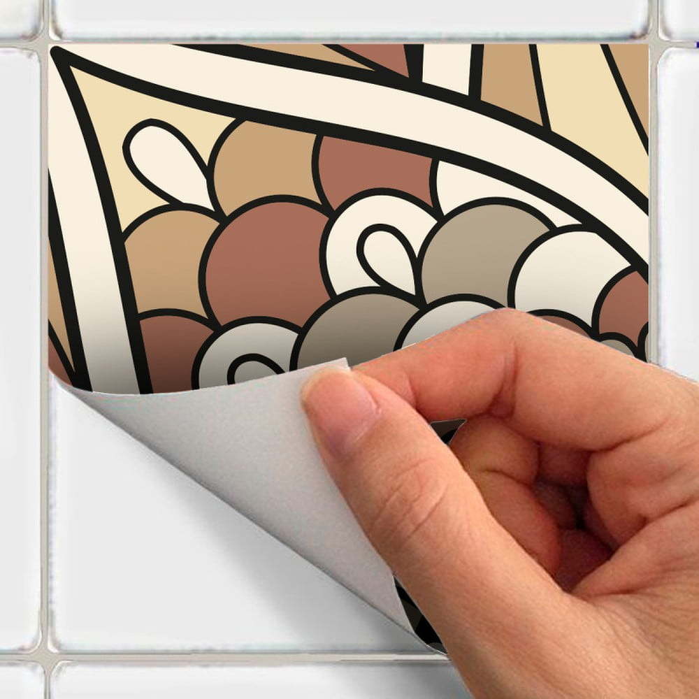 Sada 24 nástěnných samolepek Ambiance Wall Stickers Tiles Piura, 15 x 15 cm Sada 24 nástěnných samolepek Ambiance Wall Stickers Tiles Piura, 15 x 15 cm