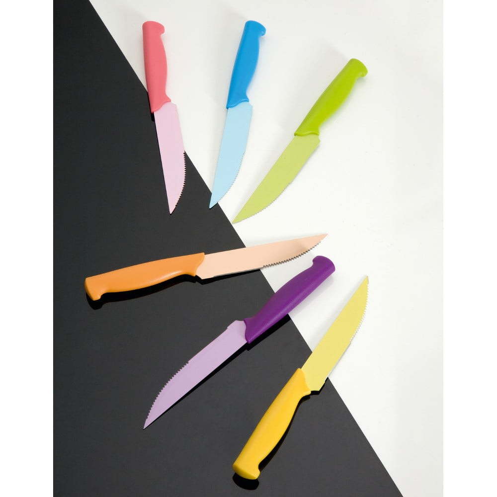 Sada 6 nožů z nerezové oceli Brandani Colorful