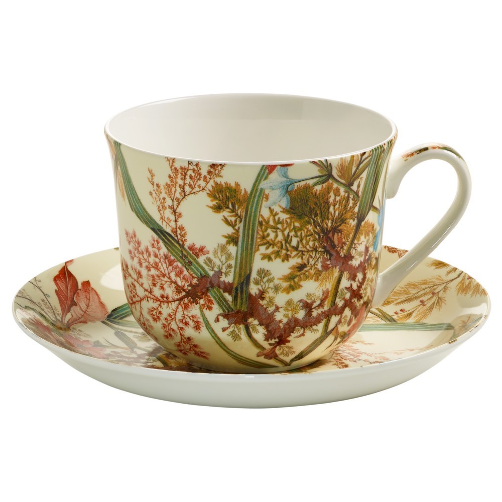 Šálek s podšálkem z kostního porcelánu Maxwell & Williams Cottage Blossom, 460 ml