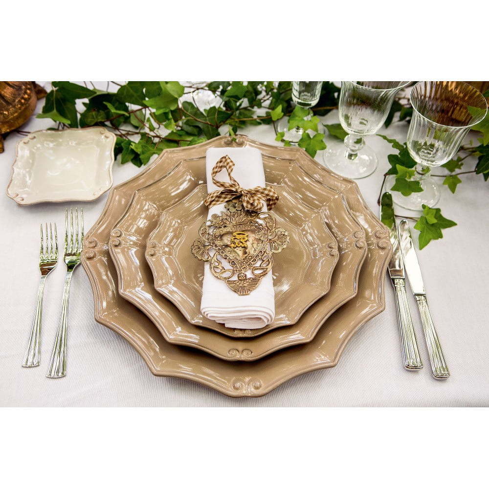 Šedohnědý kameninový talíř na polévku Vintage Port, ⌀ 24 cm